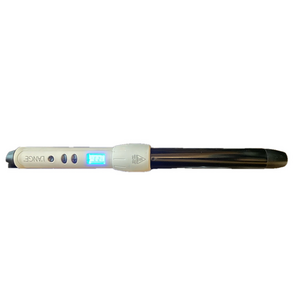 L'ange Hair Lustré Titanium Digital Curling Wand - White/Black (Model HT212)